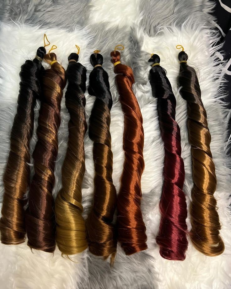 French curl braiding hair bundles in multiple colors
